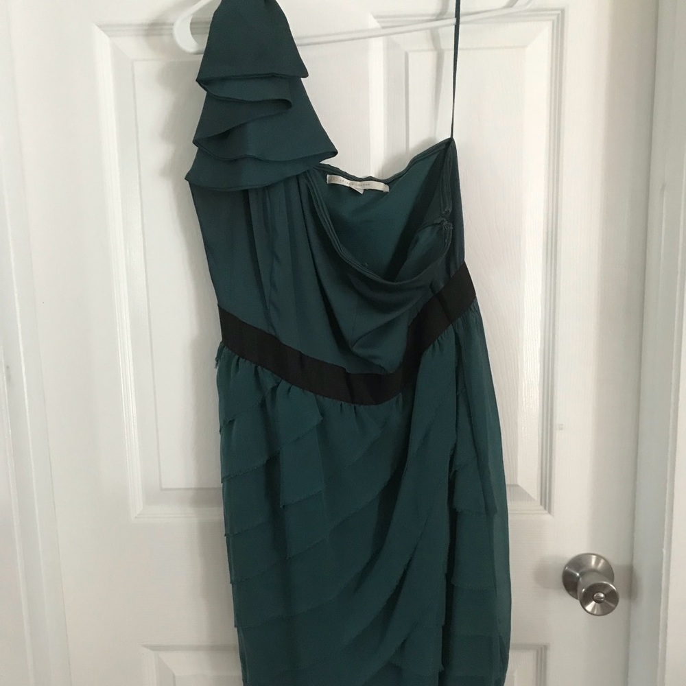 Lauren Conrad one shoulder layered dress